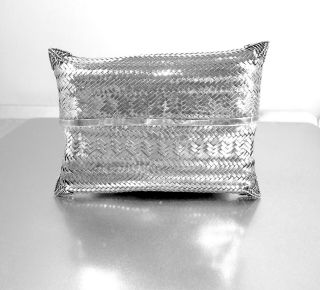 Vintage Sterling Silver Woven Clutch Purse