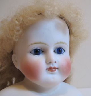 Rare Pale Bisque,  Belton Type Doll,  Solid Dome,  Turned Shoulder,  Closed Mouth