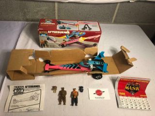 1987 Afterburner Mib Boxed Complete Vintage M.  A.  S.  K Kenner Vehicle Split Seconds