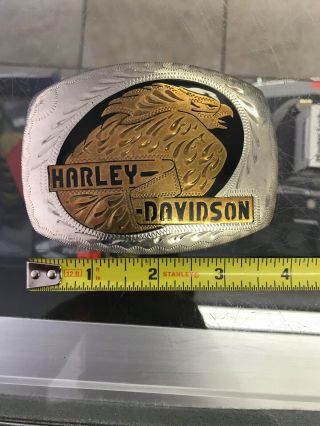 Vintage Johnson & Held Ltd.  X Harley Davidson 100 Handcrafted Eagle Belt Buckle