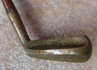 Antique Vintage Rare Macgregor Model 20 1/2 Brass Hickory Wood Shaft Golf Putter 4