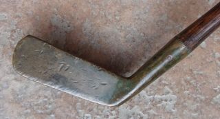 Antique Vintage Rare Macgregor Model 20 1/2 Brass Hickory Wood Shaft Golf Putter 5