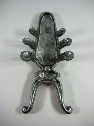 Antique Pewter Silver Beetle Bug Boot Jack Shoe Horn Cowboy Western Boot Remover 5