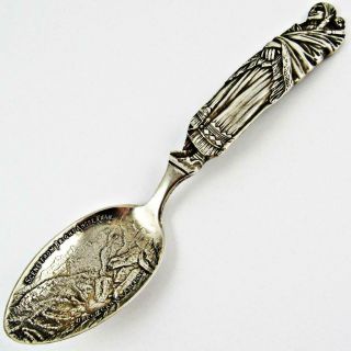 Antique Grand Canyon,  Arizona Watson Indian Figural Sterling Silver Spoon