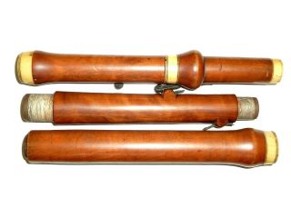 Antique 19th Cent Boxwood Flute GOLDING COVENT GARDEN LONDON 4 Keys 4