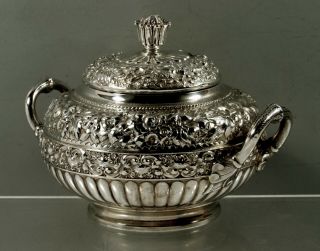 Tiffany Sterling Silver Covered Bowl 1889 Moorish Design