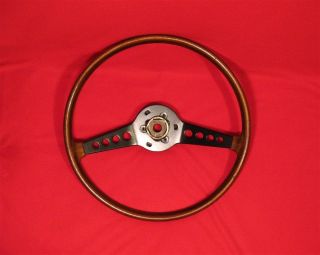 Fiat 124 Spider Steering Wheel Vintage V.  G.  No Cracks