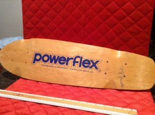Vintage Powerflex Skateboard Wooden Board Rare 25 Inch