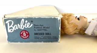 Vintage 3 Barbie Doll Blonde Braid Ponytail DRESSED DOLL BOX 991 RN - Complete 8