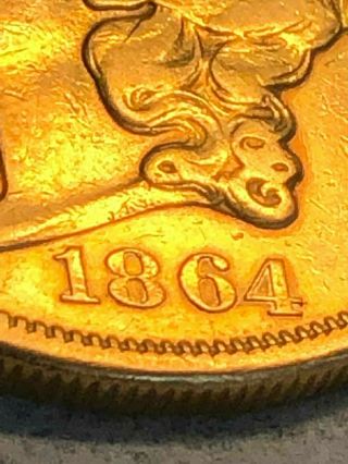 1864 Civil War $20 Gold Piece Rare Us Gold Coin 1 Ounce Made In Philadelphia Usa