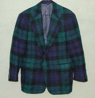 Ralph Lauren Polo Blackwatch Tartan Blazer Sport Coat Jacket 40s Vintage
