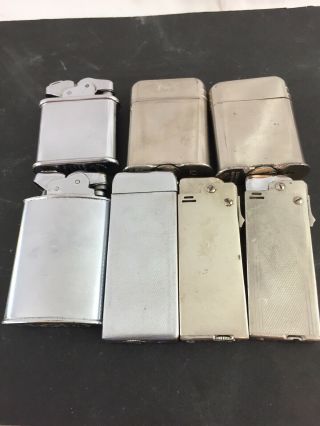 Group Of 7 Vintage THORENS Pocket Lighters Vedette,  Lucky,  Oriflam, 2