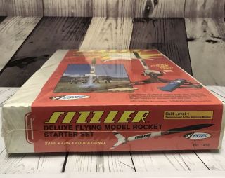 RARE Estes Sizzler Deluxe Flying Model Rocket Starter Set 1432 Vintage NOS 5