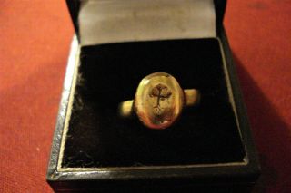 Ancient Roman Bronze Ring With 