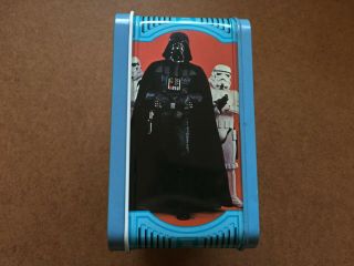 VINTAGE STAR WARS EMPIRE STRIKES BACK TIN LUNCHBOX WITH THERMOS NEAR 7