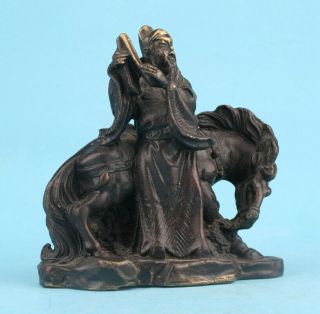 Unique Chinese Bronze Statue Scholar Horse Mascot Home Decoration Crafts Collec