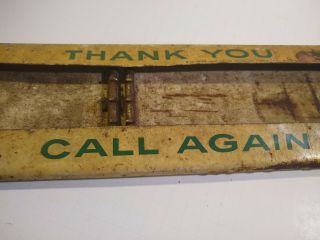 Vintage 7 UP Metal Door Push Plate Sign 2 sided AUTHENTIC 6