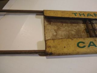 Vintage 7 UP Metal Door Push Plate Sign 2 sided AUTHENTIC 7