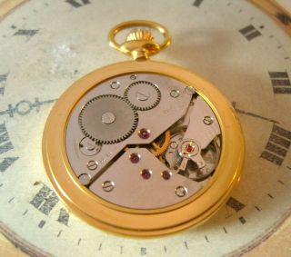 Vintage Tissot Omega Pocket Watch Swiss 17 Jewel 1960s 12ct Gold Plated Case Fwo 11