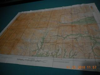Wei River & Omi Mountain,  WWII,  Vintage,  Silk,  double sided pilot map 2