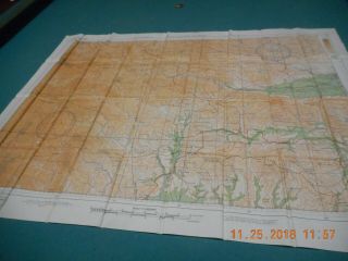 Wei River & Omi Mountain,  WWII,  Vintage,  Silk,  double sided pilot map 4