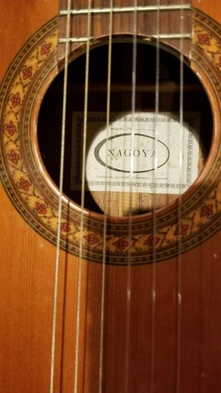 NAGOYA N 15 Acoustic Guitar Japan Vintage 1960 ' s with case 2