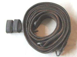 Ww2 Us Military 1943 Boyt M1 Garand - Springfield Leather Rifle Sling W/keepers