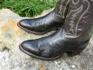 Exotic Vintage Tony Lama Armadillo Cowboy Boots Mens 10 1/2 E 3
