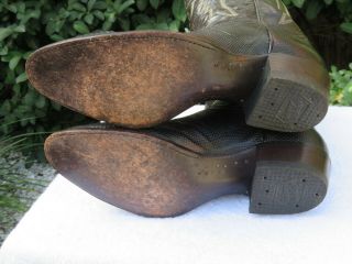 Exotic Vintage Tony Lama Armadillo Cowboy Boots Mens 10 1/2 E 5
