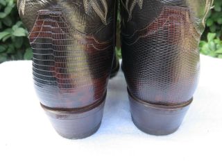 Exotic Vintage Tony Lama Armadillo Cowboy Boots Mens 10 1/2 E 7