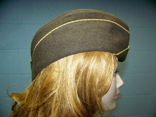 WWII U.  S.  Army WAC WAAC Womans Female Ladys Enlisted Overseas Cap 2
