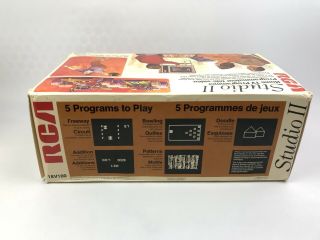 Vintage RCA Studio II Home TV Programmer with 7 Games In boxes 9