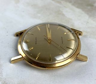 Vintage Rolex Precision Wristwatch 18kt yellow gold FOR REPAIR NR Ref.  9971J 5