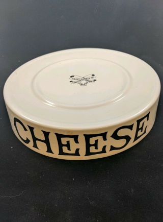 Antique London Dairy Supply Cheese Slab Whiteware Display English Ironstone