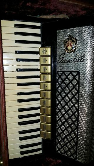 Vintage Italy Scandalli Accordion With Case