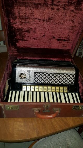 Vintage Italy Scandalli accordion with case 2