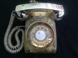 Vintage Western Electric Clear 500 Series Telephone Rare Hard To Find