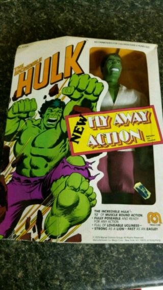 Vintage Mego Worlds Greatest Superheroes Incredible Hulk In The Box Wgsh