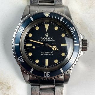 Vintage Rolex Submariner Dive Wristwatch Ref.  5513 Meters First Nr