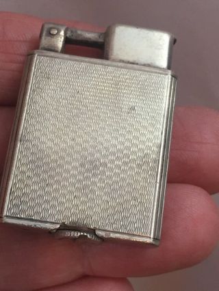 Vintage Sterling Silver Everest Lift Arm Pocket Lighter Design Smaller Size