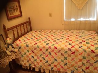 Vintage Twin Quilt (Billy Graham Slept On It When Visiting Iowa 1945?) 2