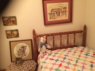 Vintage Twin Quilt (Billy Graham Slept On It When Visiting Iowa 1945?) 4