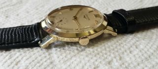 Fantastic Mens Vintage 14k Solid Gold Longines Wristwatch 3