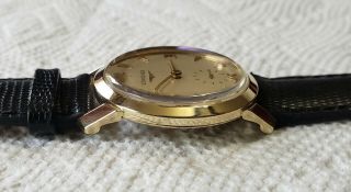 Fantastic Mens Vintage 14k Solid Gold Longines Wristwatch 4