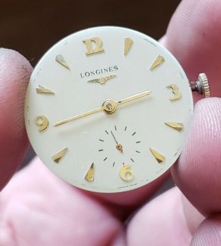 Fantastic Mens Vintage 14k Solid Gold Longines Wristwatch 9