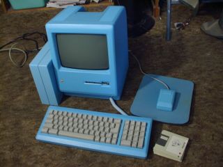 Vintage Apple Computer,  Blue Case / Keyboard / Mouse