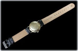 Vintage 1960 ' s Benrus 14K Gold 3 Star Date Self Winding Mens Wrist Watch 2