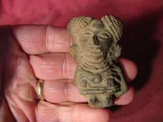 2 1/2 " Pre Columbian Pottery Figurine