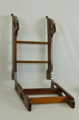 Vintage Mahogany Folding Boarding Boat Ladder Chris Craft 2