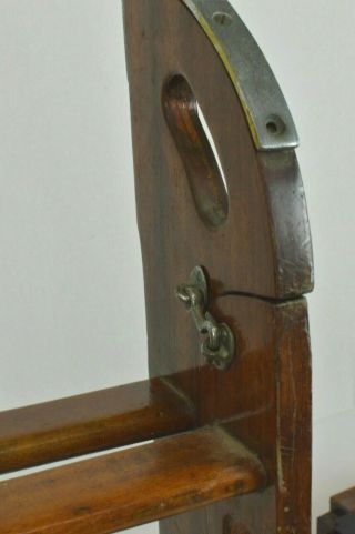 Vintage Mahogany Folding Boarding Boat Ladder Chris Craft 5